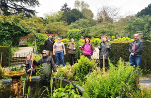 group in green space